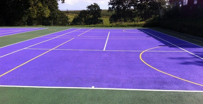 Tennis Court Paint in Grange Blundel
