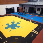 Tennis Court Painting in Am Baile 11