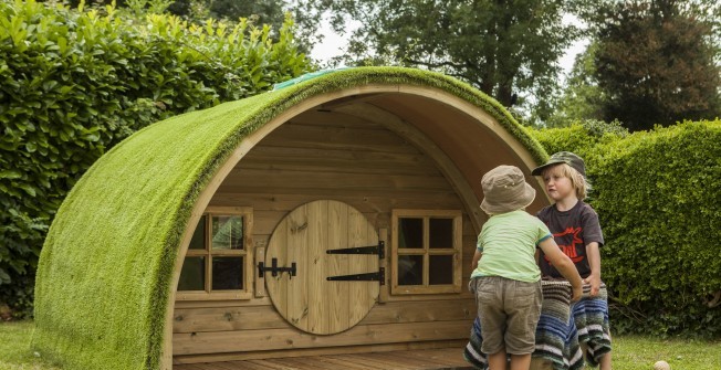 Wooden Play Equipment in Hill Top